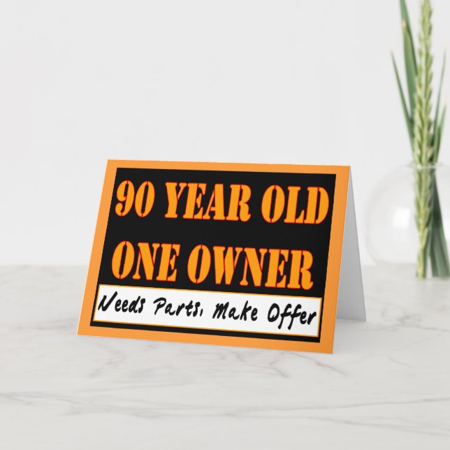 90 år gammal, en ägare - behöver reservdelar, erbj kort (Framsida)
