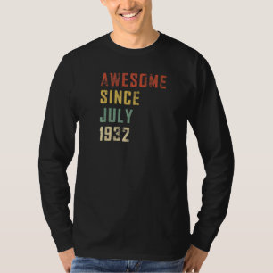 90 år gammal Fantastisk sedan juli 1932 90:e födel T Shirt