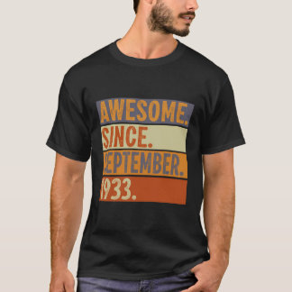 90 år gammal gåva 90 födelsedagar Fantastisk sedan T Shirt