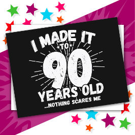 90 år gammal sarkastisk meme rolig 90-årsdag vykort