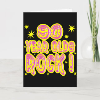 90 år gammal Sten! (Rosa) gratulationskort Kort