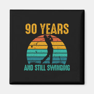 90 år och fortfarande sväljer 90:e Golffåglar Magnet