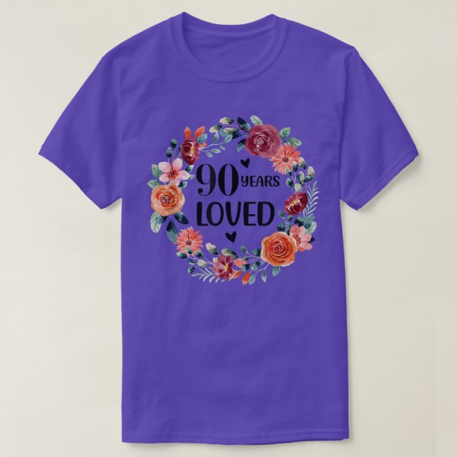 90 år utan Mamma mormor 90 år gammal födelsedag T T Shirt (Design framsida)