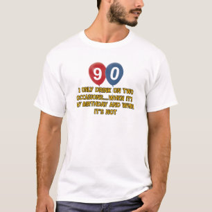 90 åriga födelsedagdesigner tee