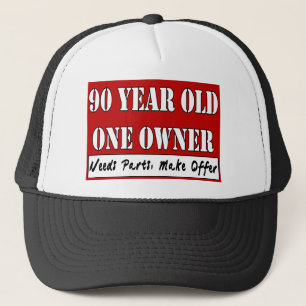 90 årigt, en ägare - behovsdelar, gör erbjudand truckerkeps