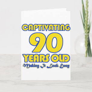 90 ÅRS GAMLA BIRTHDAY DESIGNS KORT