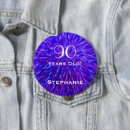 90 års gammal Abstrakt för Lila av Personlig Knapp