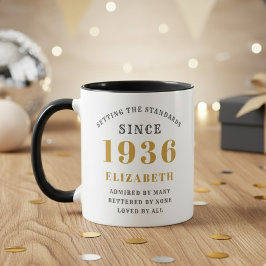 90-årsdag 1936 Lägg till namn Elegant Mugg