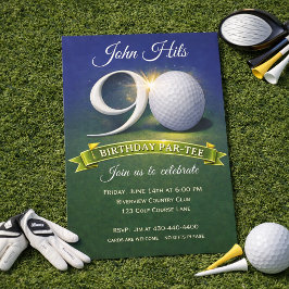 90-årsdag Golftema  Inbjudningar