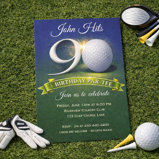90-årsdag Golftema Inbjudningar