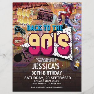 90-årsdagen av Party Reklamblad