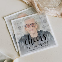 90-årsfest Foto Svart manus Skål
