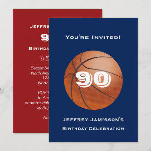 90-årsfest inbjudan Basketball