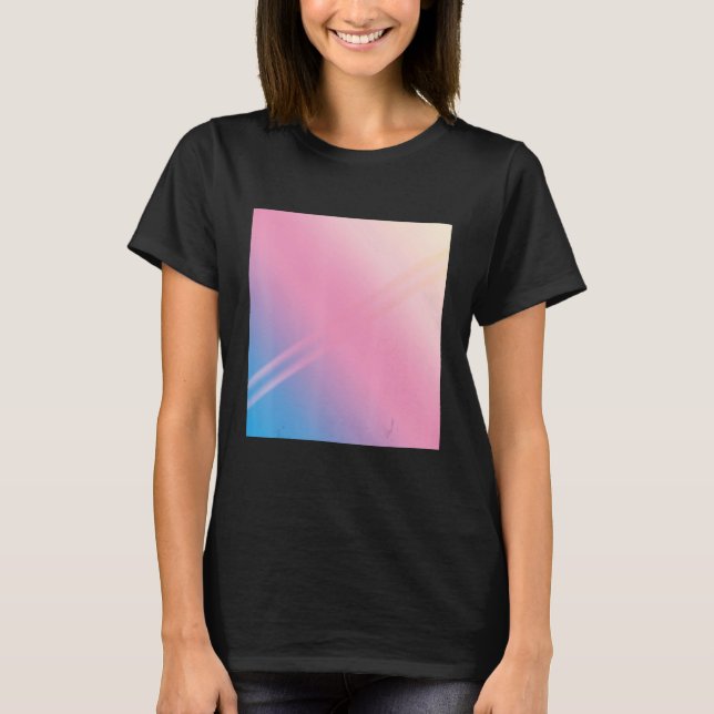 90-årsjubileum - Rosa Blue Abstrakt Graphic T Shirt (Framsida)