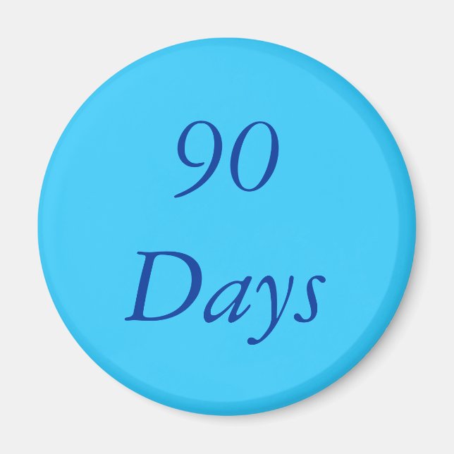 90 dagar Chip-magnet Magnet (Framsidan)
