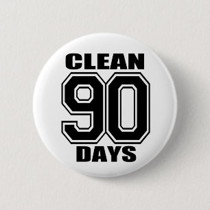 90 dagar rengöringsvart knapp