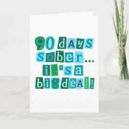 90 dagars nykterhetskort med kuvert 5x7 kort