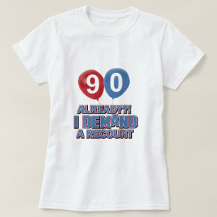 90:e årsfödelsedagdesigner t shirt