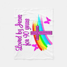 90:E BIRTDAG-BLÖSNINGAR FLEECEFILT