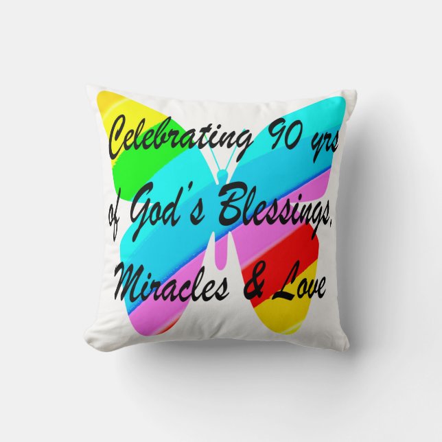 90:E BIRTHDAY BLESSING KUDDE (Framsida)
