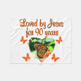 90:E BIRTHDAY BUTTERFLY FLEECEFILT