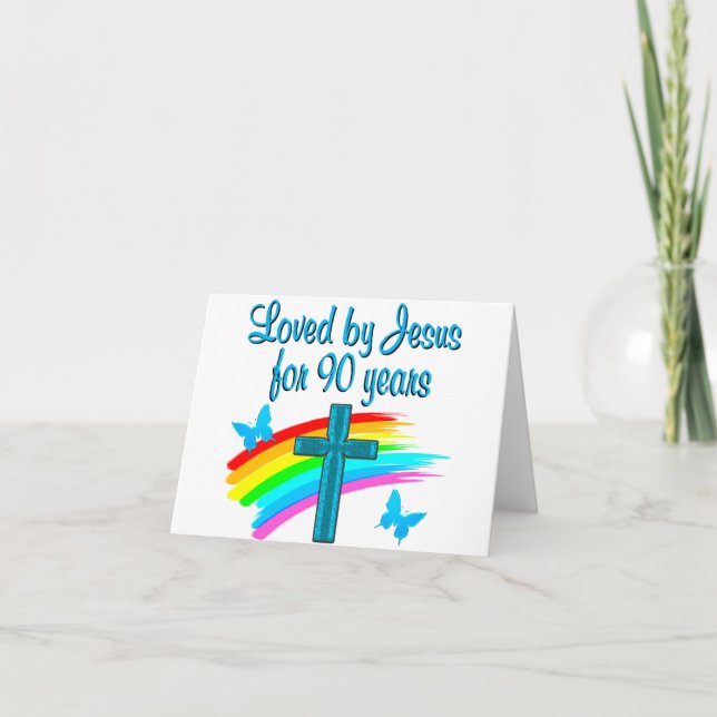 90:E BIRTHDAY PRAYER KORT (Framsida)