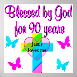 90:E BIRTHDAY PRAYER POSTER