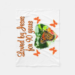 90:E BUTTERFLIGEN BIRTHDAG FLEECEFILT