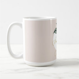 90:e Elegant för Rosa av vattenfärgen Blommigt Kaffemugg