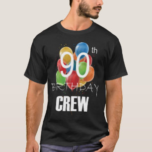 90:e fågeldagspersonal 90 Party-besättningsgrupp M T Shirt