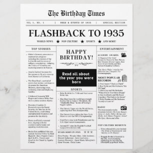 90:e födelsedag 1935 Monotone