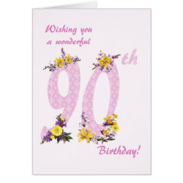 90:e födelsedag: antal decimaler hälsningskort