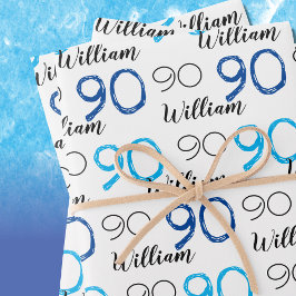 90:e födelsedag blåtema Anpassningsbarna Namn