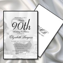 90:e födelsedag Elegant - enstaka foto födelsedag