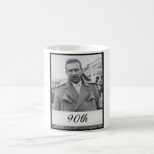 90:e födelsedag Elegant Foto Age Male Birthday Kaffemugg