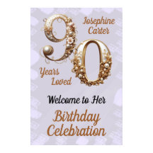 90:e födelsedag Elegant Party