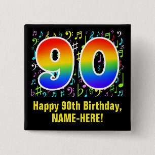 90:e födelsedag: Färgstarka musiksymboler, Rainbow Knapp