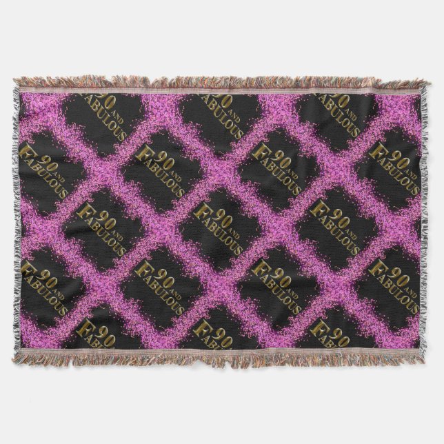 90:e födelsedag filt (Framsidan)