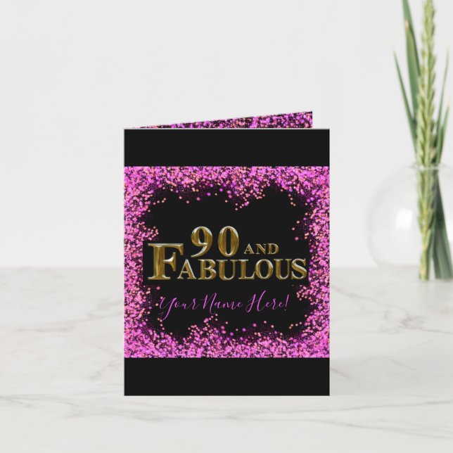 90:e födelsedag helgkort (Framsida)