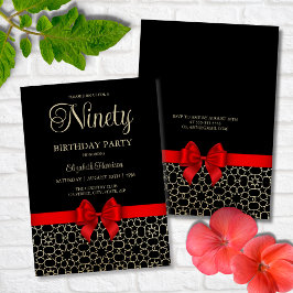 90:e födelsedag i det moderna Guld-Egyptenen Geome Inbjudningar