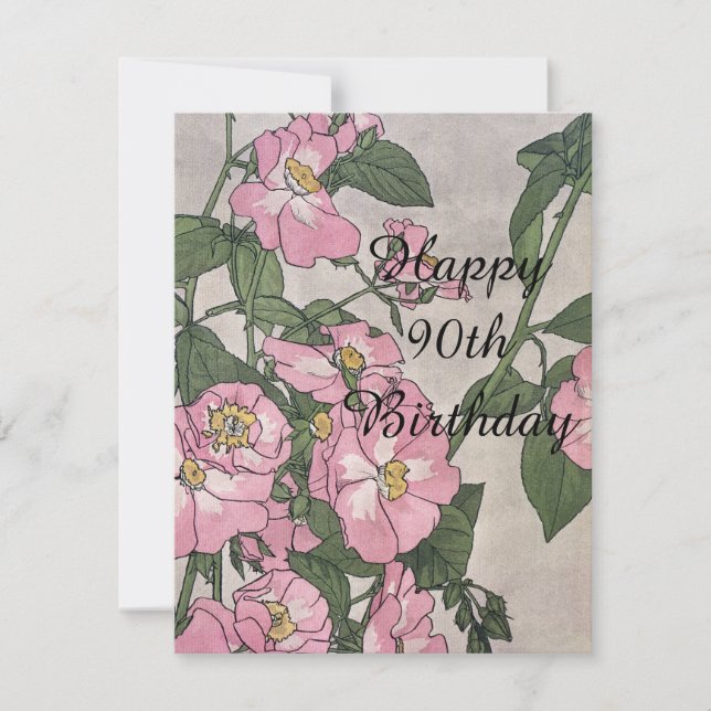 90:e födelsedag i lycklig (Framsida)