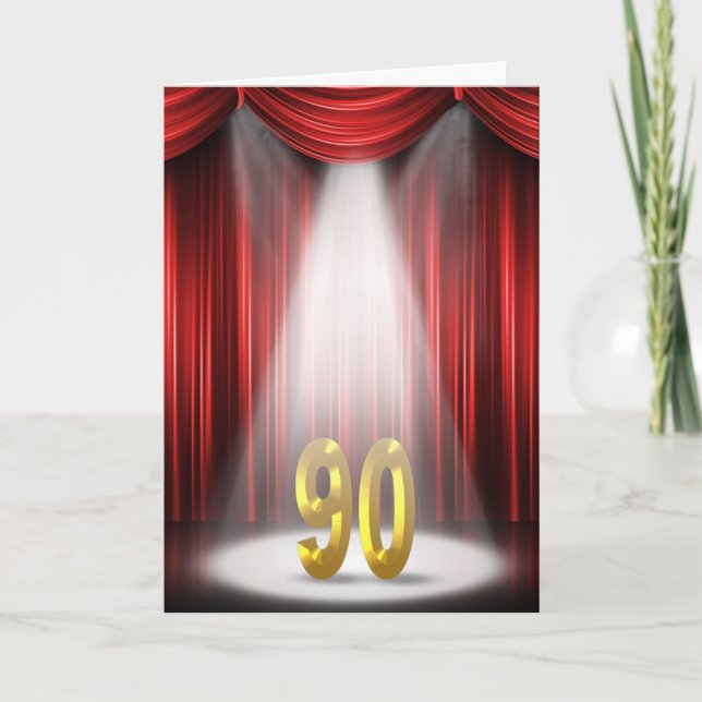90:e födelsedag kort (Framsida)