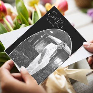 90:e födelsedag, manlig fotomonogram Snyggt födels Inbjudningar