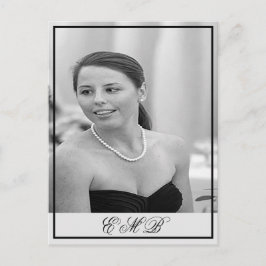 90:e födelsedag - Monogram - Elegant födelsedag Vykort
