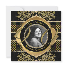 90:e födelsedag Ninetieth Guld Diamond Photo Ram