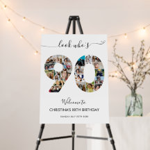 90:e födelsedag nummer 90 Välkomsthälsning för fot