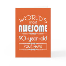 90:e födelsedag Orangen Best Fabulous Flame