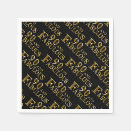 90:e födelsedag pappersservett