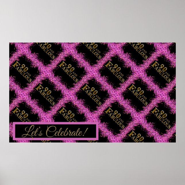 90:e födelsedag poster (Framsidan)