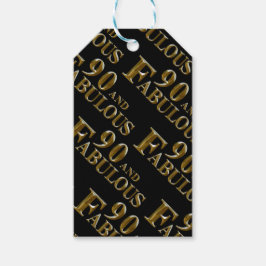 90:e födelsedag presentetikett